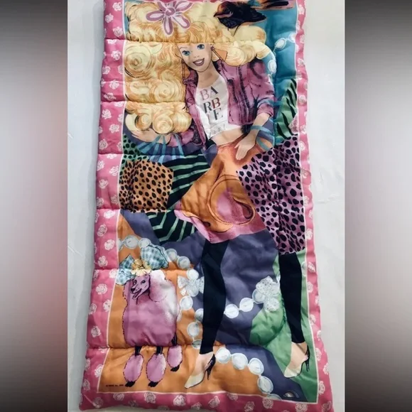 RARE Vintage 1989 Kid’s Barbie Sleeping Bag, MINT CONDITION - Picture 2 of 6